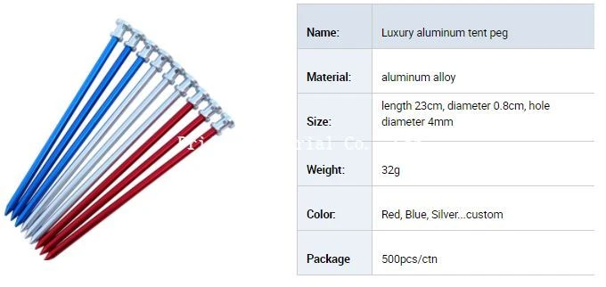 Curved Tensioner rope adjustment buckle Tent pegs (4)
